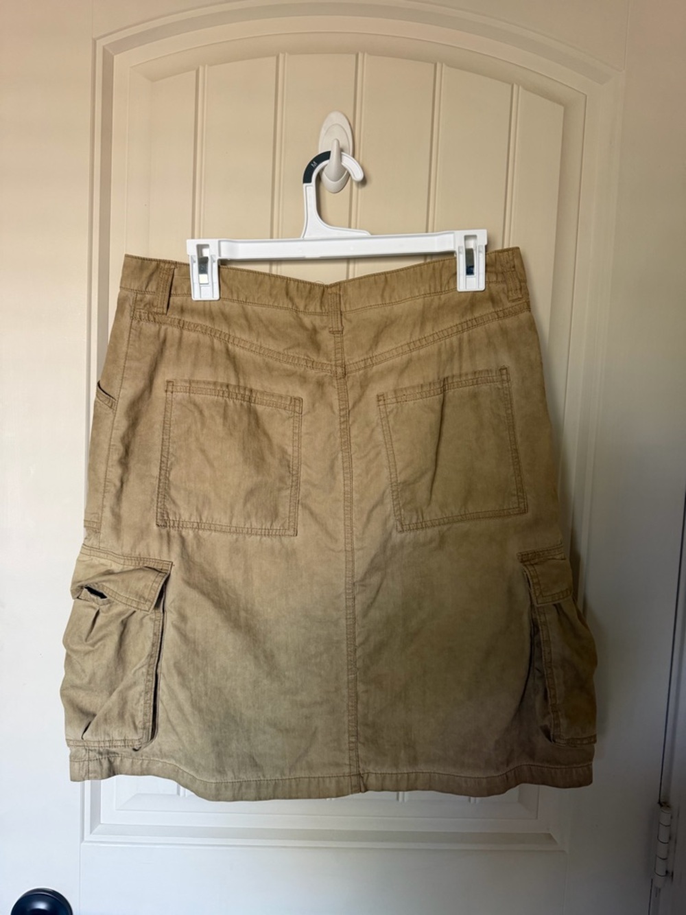 Casual Cargo Pocket Skirt in Khaki